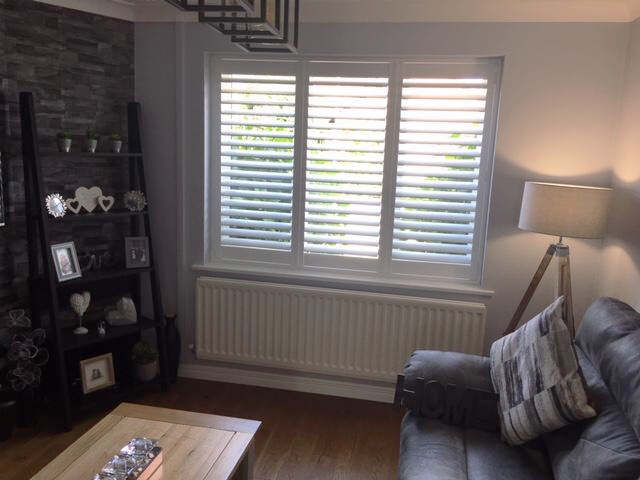 Bicester Antigua Pure White Wooden Shutters