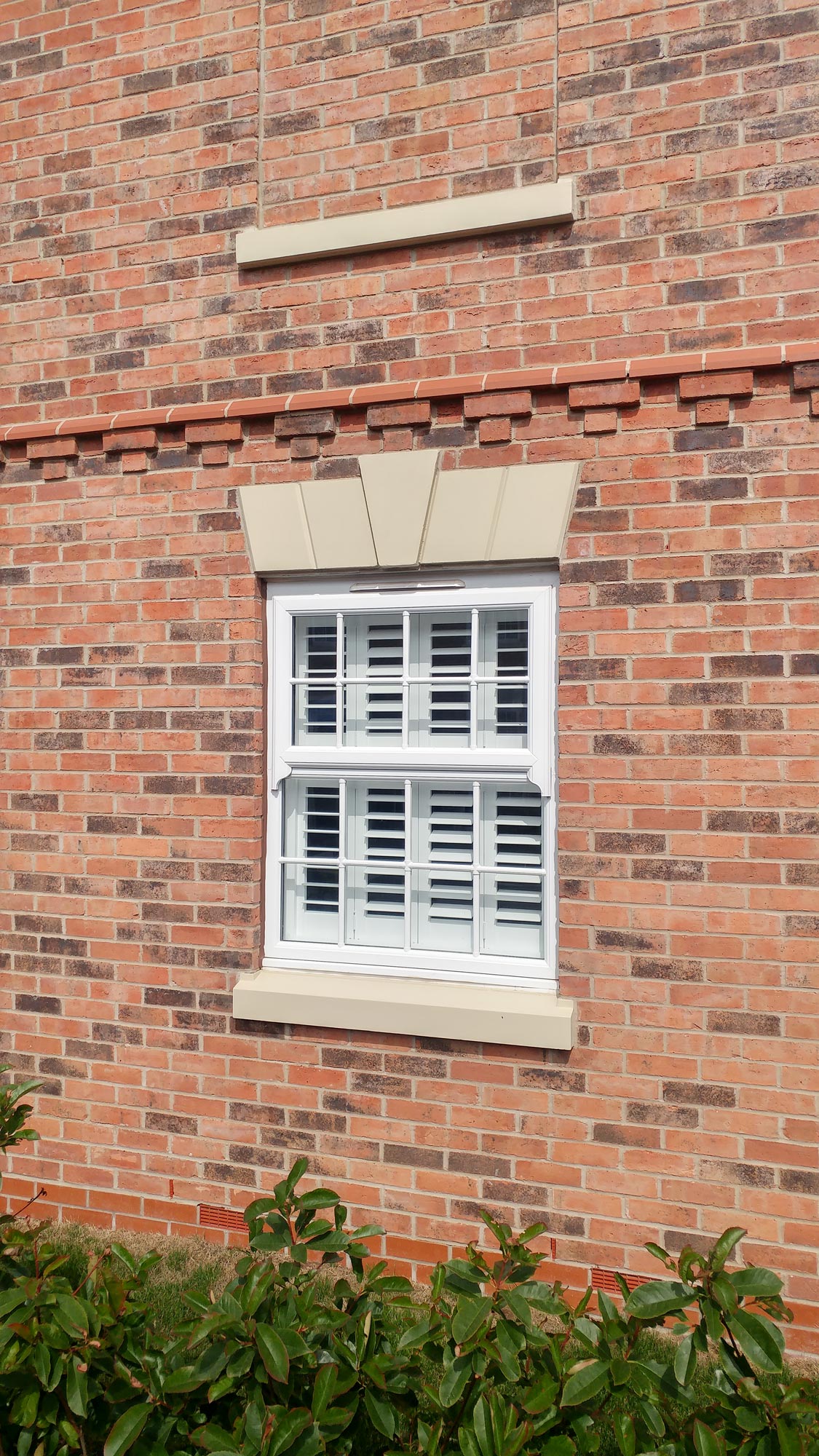 Tiered shutters for sash windows warwickshire